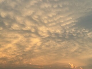sunset in the sky
