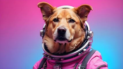 Obraz premium dog and christmas decorations