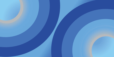 Abstract blue background with circles. Vector illustration