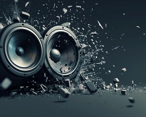 Explosive Sound Effects Manipulating Real World Objects in Dramatic Abstract