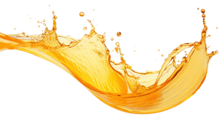 PNG Vibrant orange liquid splash