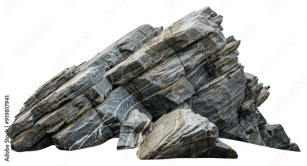 Sticker png striking layered rock formation