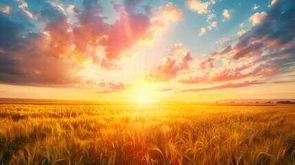 Lovely, multicolored, and unspoiled panoramic scene