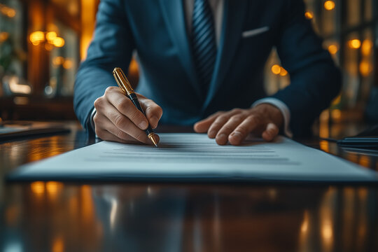 La signature de contrat