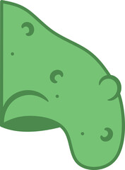 Witch Nose Illustration, Wart Lumpy Nose