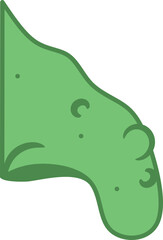 Witch Nose Illustration, Wart Lumpy Nose