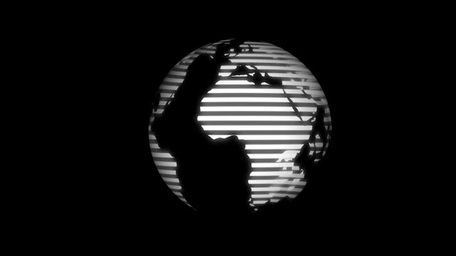 Earth global map. Grid topographic sphere network of connections. Digital futuristic geography map. Glowing wire frame Earth globe planet.