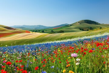 Fototapeta premium field of flowers