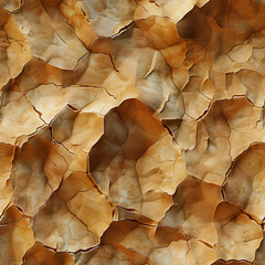 3 Dimensional Antiqued Crumpled Paper Repeating Background Pattern