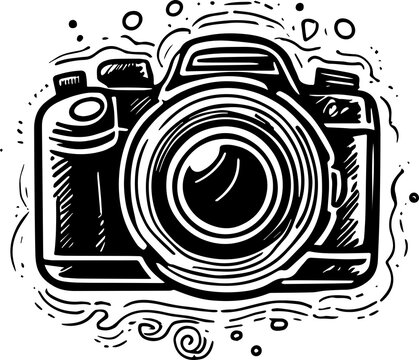 recommend clip art: Camera or photography icon isolated on white background