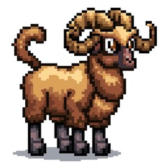 Obraz premium Arame 8-bit fantasy animal cartoon isolated whitebackground