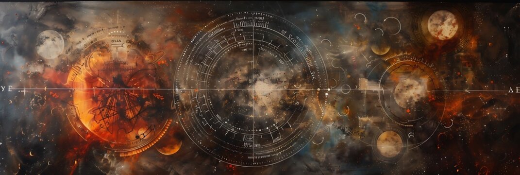 Vast celestial clockwork its gears and levers representing the movements of planets and stars The Book of Thoth floats at the center its inscriptions dictating the harmonious flow of the cosmos