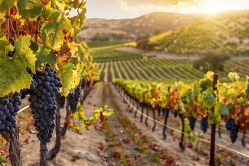 vineyard in autumn