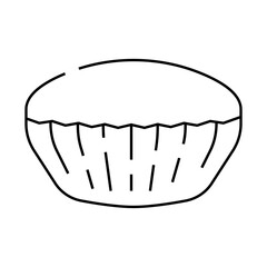 spiced bun food meal line icon vector. spiced bun food meal sign. isolated contour symbol black illustration