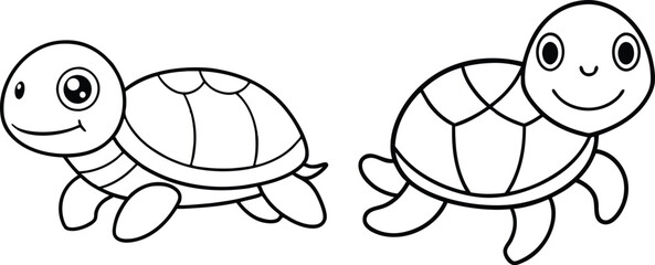 Adorable Turtle SVG Design for Cricut & Silhouette | Vector Clipart & Graphic Elements for T-Shirt Design