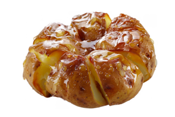 a dont caramel with separated from white and transparent background