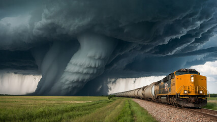 Fototapeta premium Tornado Thunderstorm Bad Weather