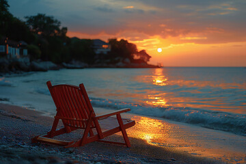 Sunset at Artificial Beach