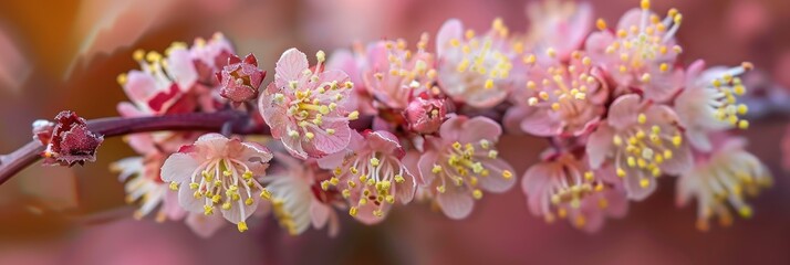 Obraz premium Ninebark flowers showcasing small wine-colored blooms.