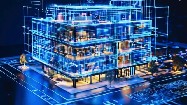 3d model blueprint of home 