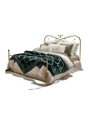 Elegant bed with pillow