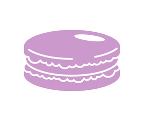 Macaroon isolated. Macaroons icon sign. Macaron symbol