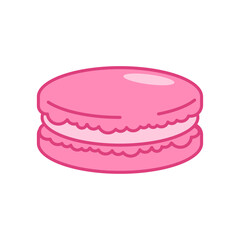 Macaroon isolated. Macaroons icon sign. Macaron symbol