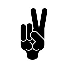 fist scissors isolated in hand games rock paper, scissors sign set. Hand fist game sign. Fingers game icon