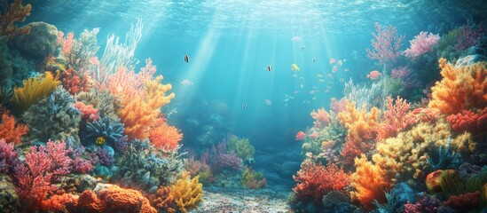 Vibrant Underwater Coral Reef