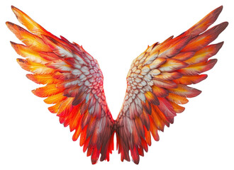 Obraz premium PNG Vibrant angel wings artwork