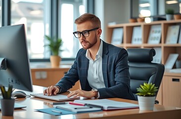 Professional Person working at a desk