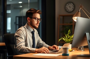 Professional Person working at a desk