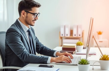 Professional Person working at a desk