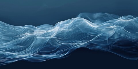 Soothing Waves. Serene Blue Background Promoting Calmness and Relaxation