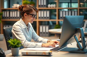 Professional Person working at a desk
