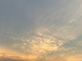 sunset in the sky