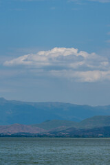 Layers of Nature: Clouds Over the Lake in a Beautiful Summer Landscape - Macedonia 2024