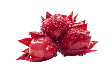 bunch of with a red separated from white and transparent background