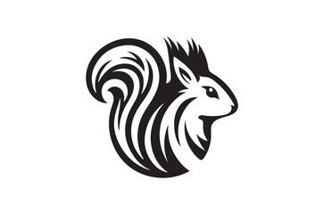 squirrel silhouette vector art, graphics 