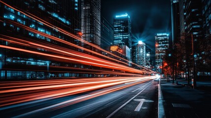Obraz premium Cityscape Night Lights
