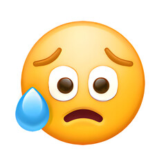 Fototapeta premium Sad but Relieved Face