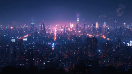 Fototapeta premium Night Cityscape