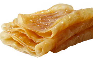 food stack a of separated from white and transparent background