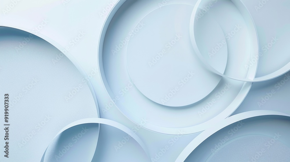 Poster A close-up view of a section of wall featuring multiple circular shapes and textures