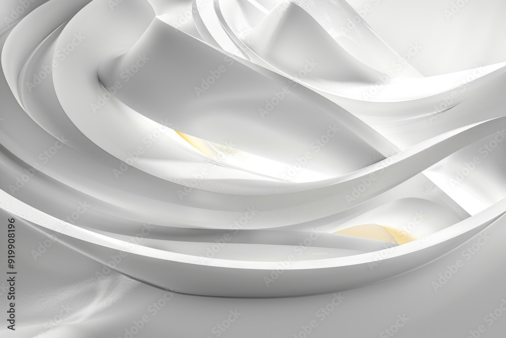 Poster A close-up shot of a white object on a table
