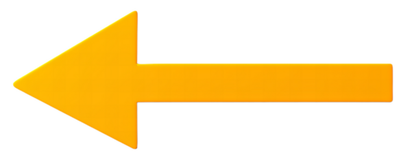 Bright yellow left arrow symbol for directional guidance.