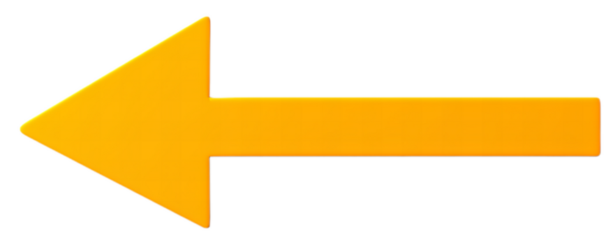 Bright yellow left arrow symbol for directional guidance.