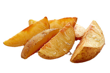 of potatoes a separated from white and transparent background