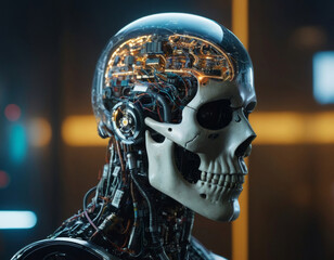 Synthetic Skull: A Transparent Portrait of a Cybernetic Being