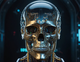 Synthetic Skull: A Transparent Portrait of a Cybernetic Being